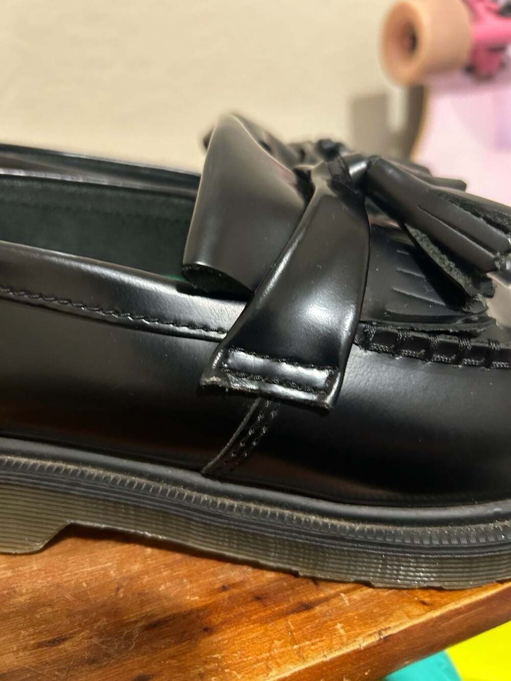 Dr. Martens Adrian Black Smooth Tassel Loafers Size 7 Men’s - Picture 9 of 10